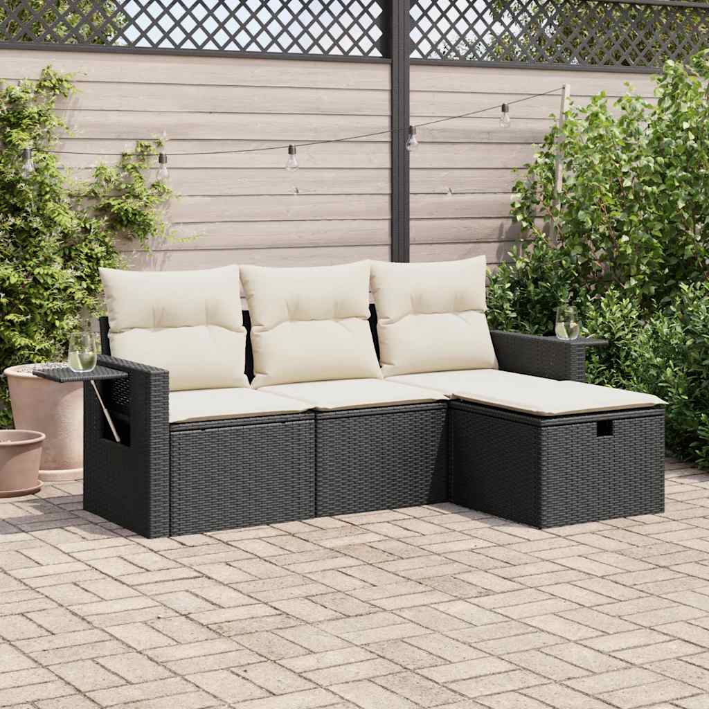 Sofasæt Til Haven 4 Dele Med Hynder Polyrattan - Variant 3325452