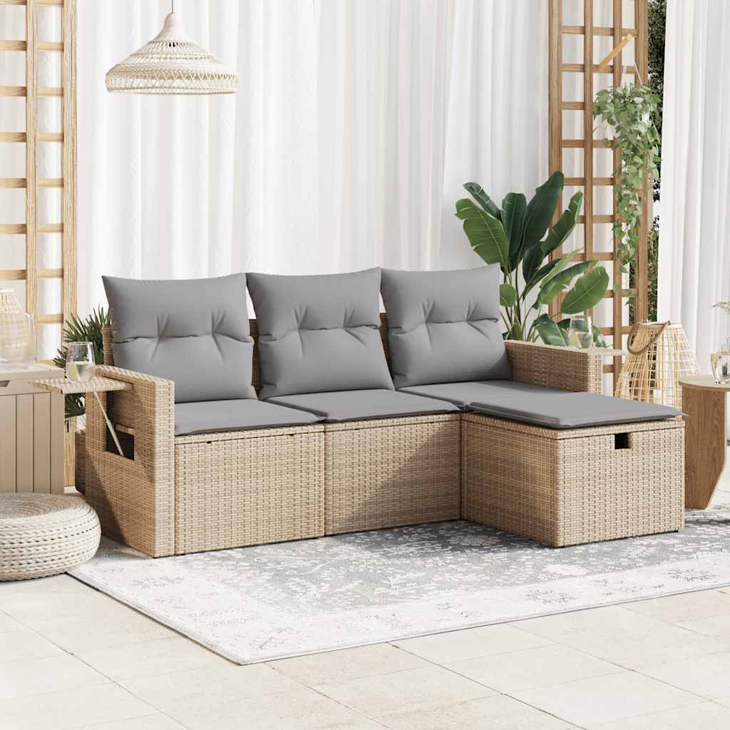 Sofasæt Til Haven 4 Dele Med Hynder Polyrattan - Variant 3325455