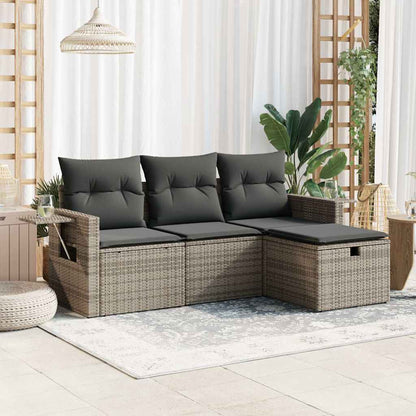 Sofasæt Til Haven 4 Dele Med Hynder Polyrattan - Variant 3325456