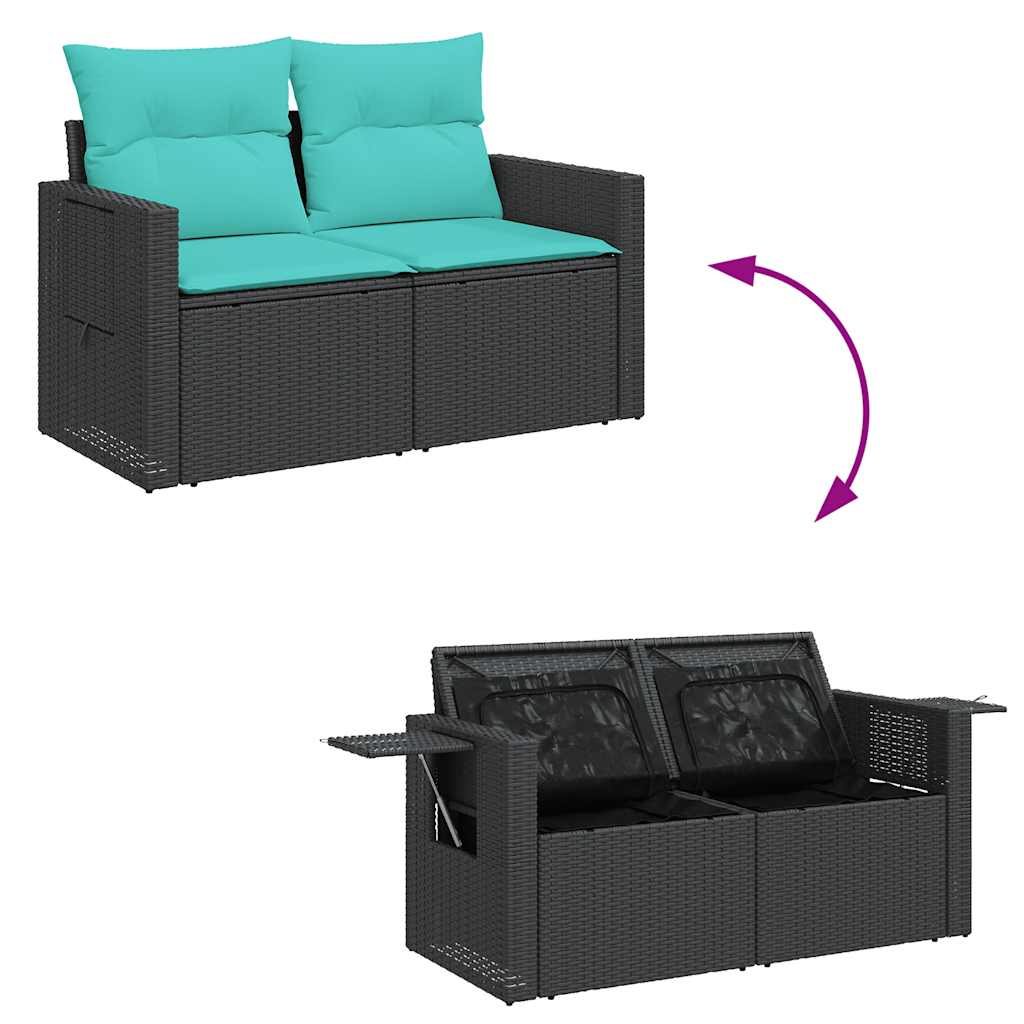 Sofasæt Til Haven 5 Dele Med Hynder Polyrattan - Billede 6