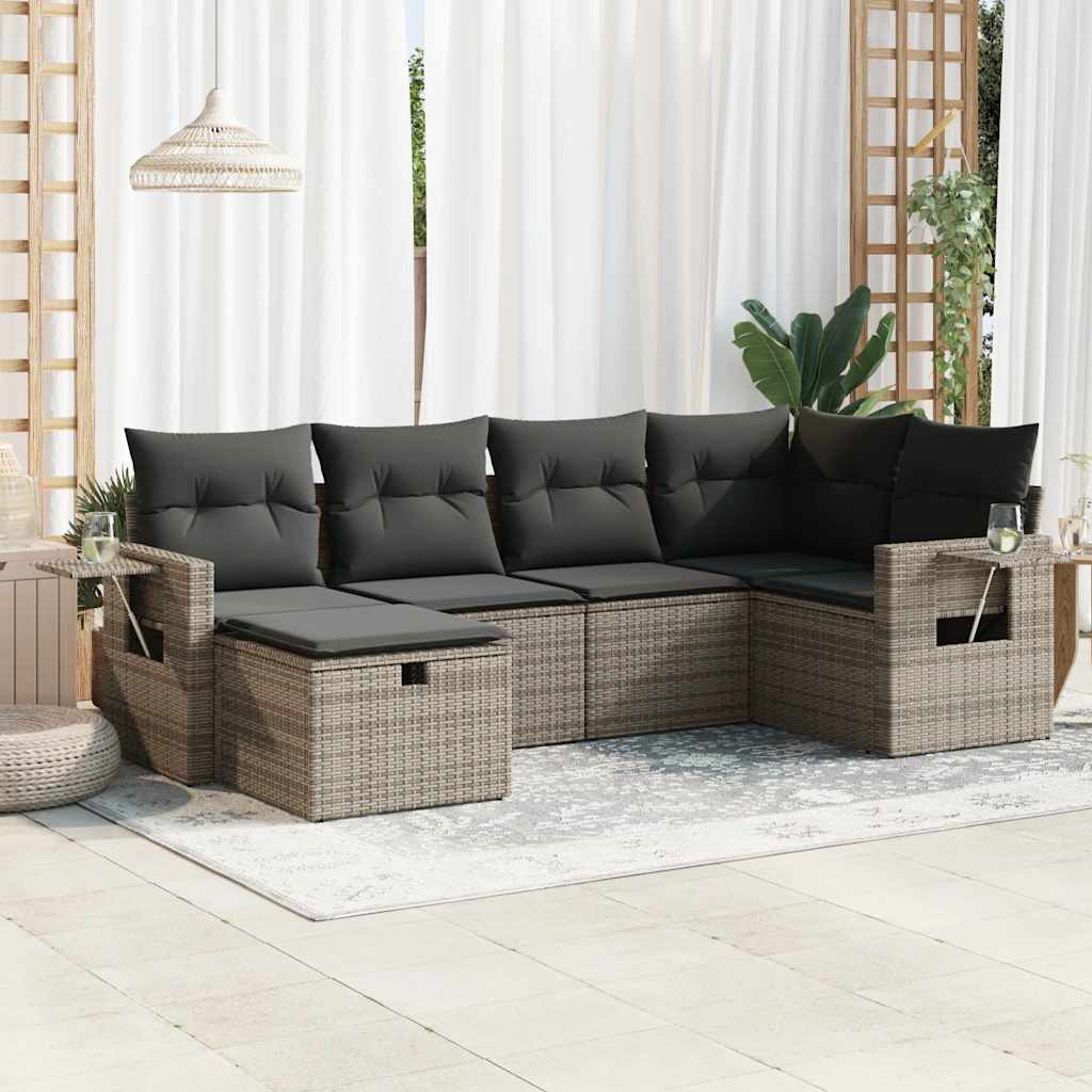 Sofasæt Til Haven 6 Dele Med Hynder Polyrattan - Variant 3325486