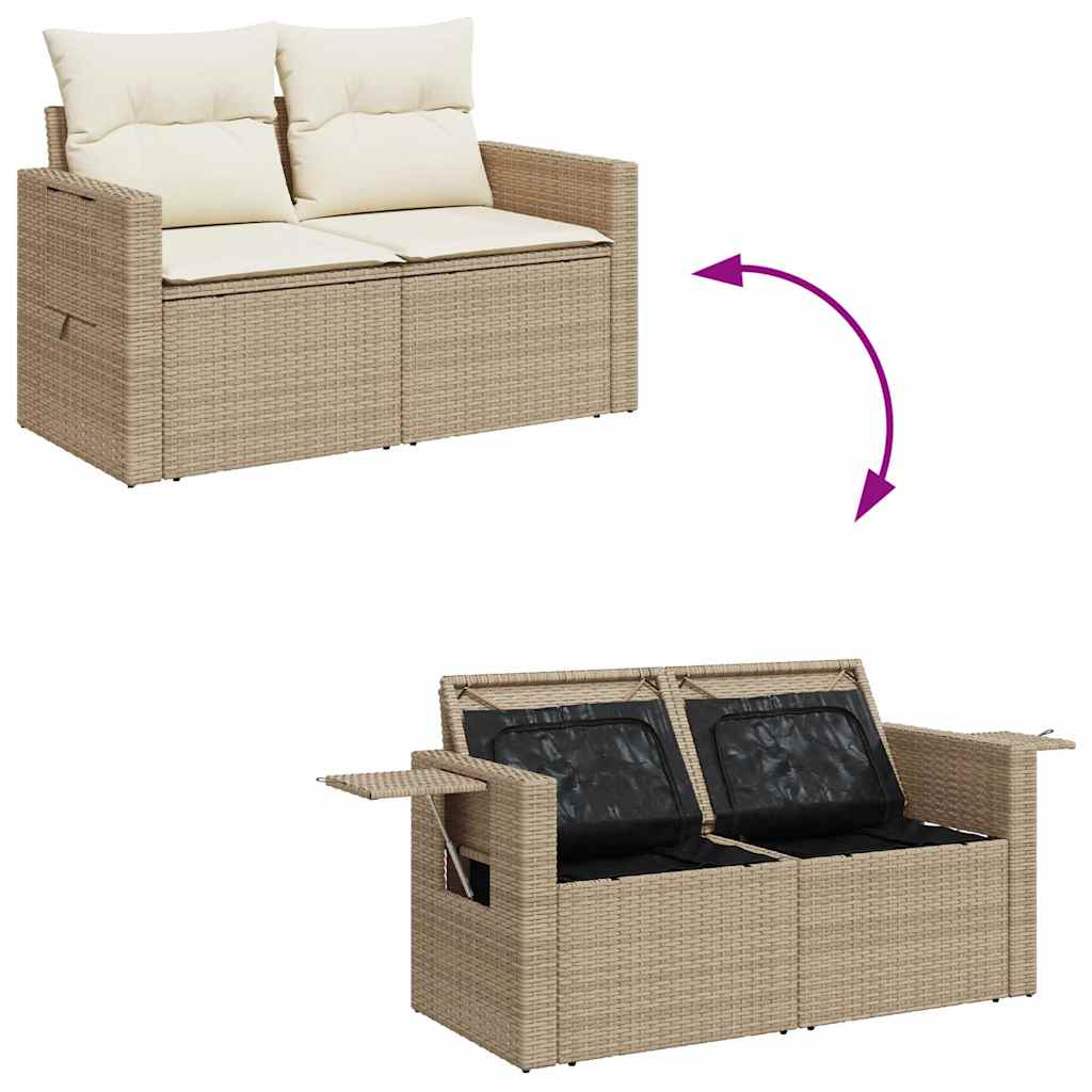 Sofasæt Til Haven 7 Dele Med Hynder Polyrattan - Billede 9