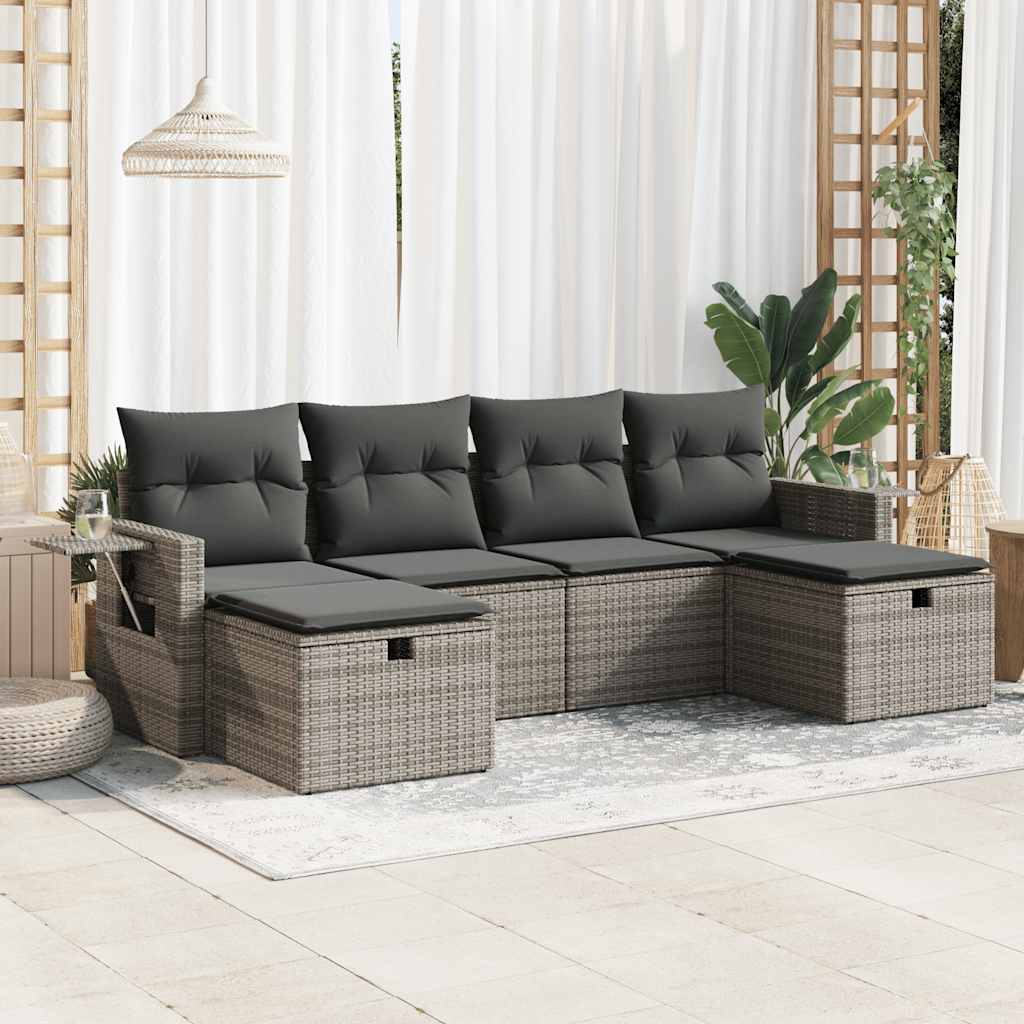 Sofasæt Til Haven 6 Dele Med Hynder Polyrattan - Variant 3325526