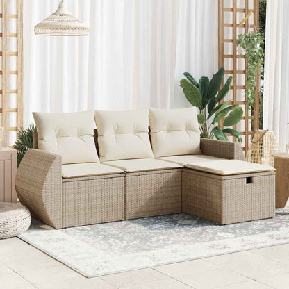 Sofasæt Til Haven 4 Dele Med Hynder Polyrattan - Hovedbillede