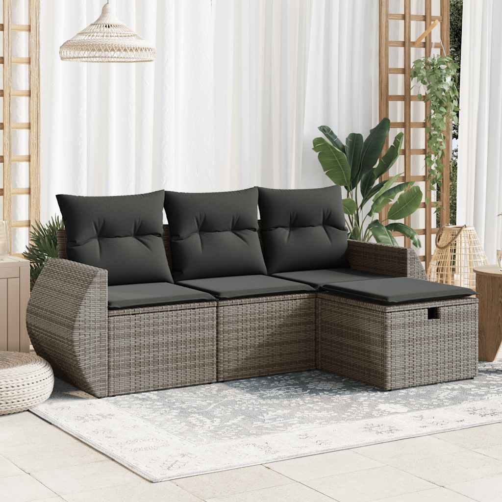 Sofasæt Til Haven 4 Dele Med Hynder Polyrattan - Variant 3325556