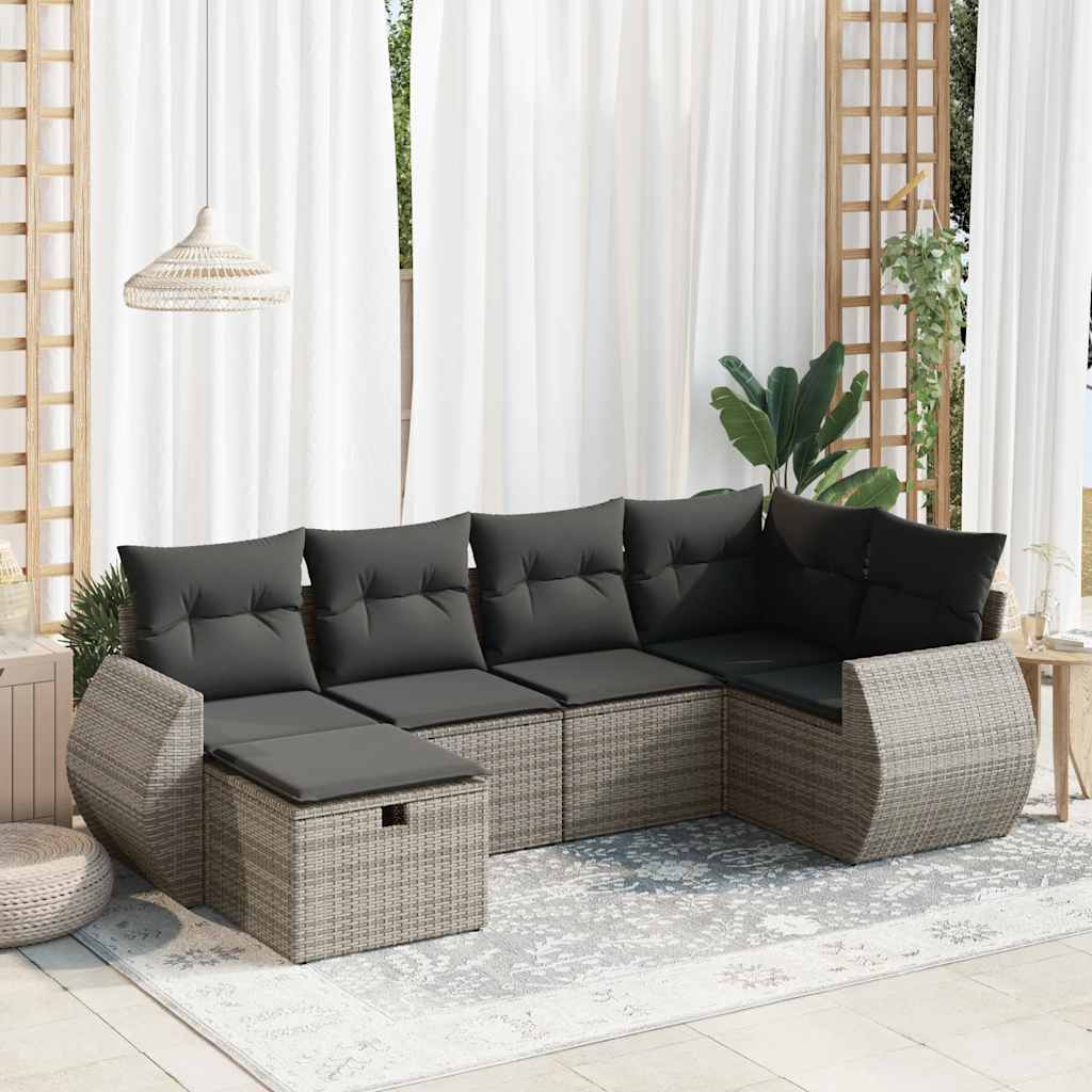 Sofasæt Til Haven 6 Dele Med Hynder Polyrattan - Variant 3325586