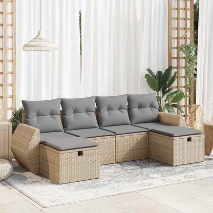 Sofasæt Til Haven 6 Dele Med Hynder Polyrattan - Variant 3325625
