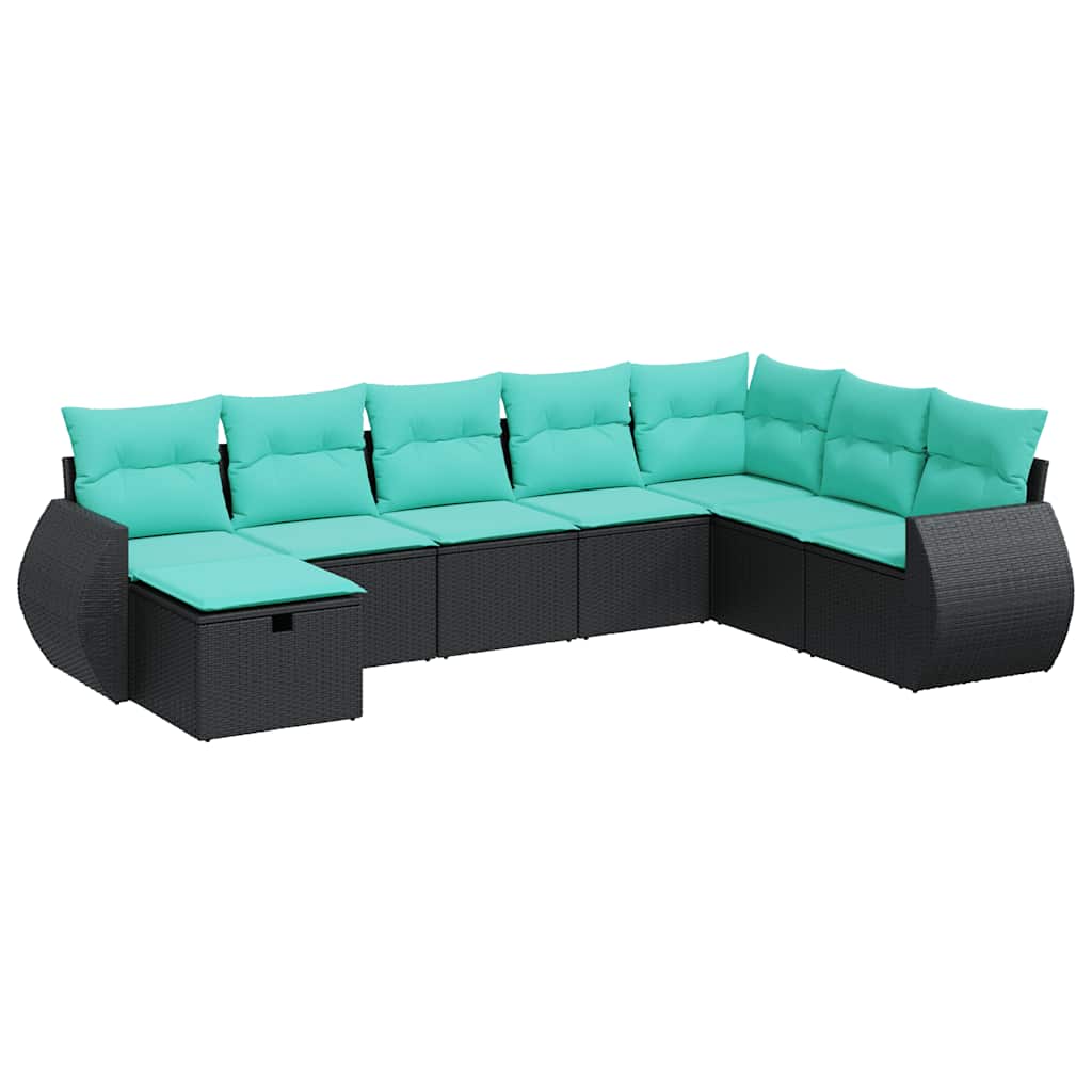 Sofasæt Til Haven 8 Dele Med Hynder Polyrattan - Billede 2