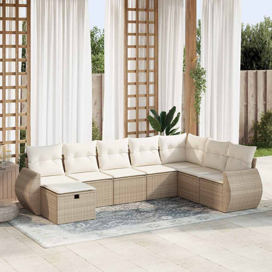 Sofasæt Til Haven 8 Dele Med Hynder Polyrattan - Hovedbillede