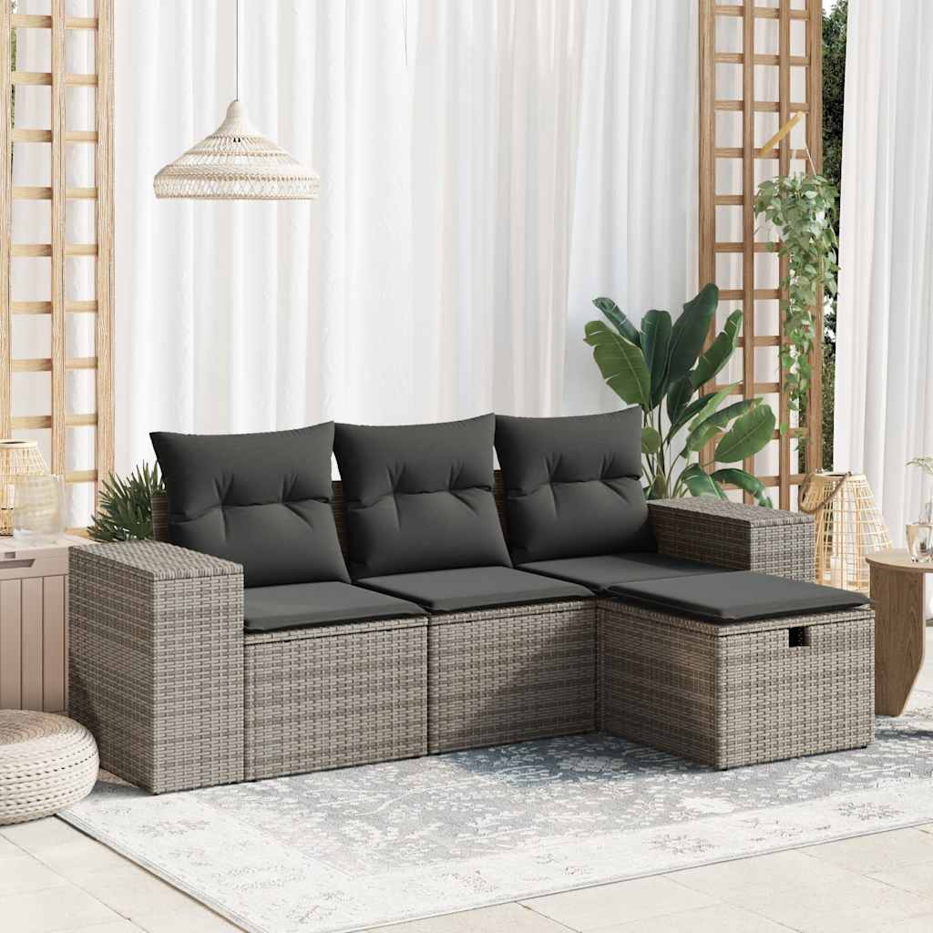 Sofasæt Til Haven 4 Dele Med Hynder Polyrattan - Variant 3325656