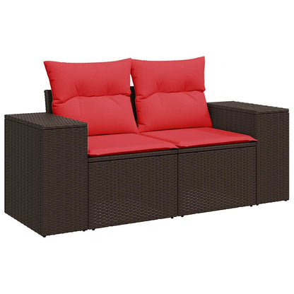 Sofasæt Til Haven 5 Dele Med Hynder Polyrattan - Billede 4