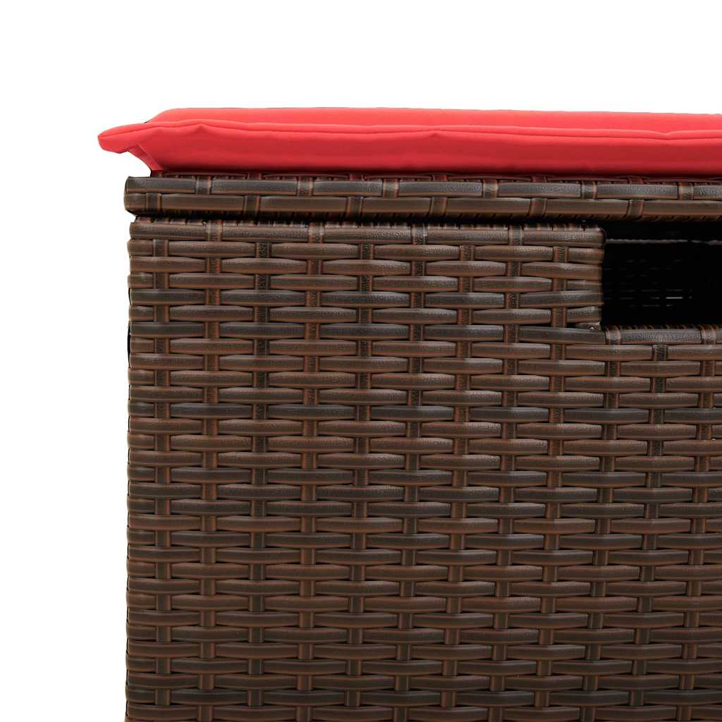 Sofasæt Til Haven 5 Dele Med Hynder Polyrattan - Billede 10
