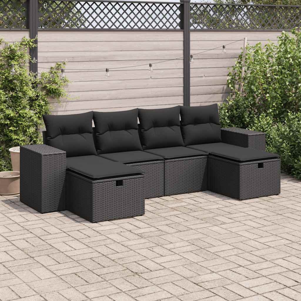 Sofasæt Til Haven 6 Dele Med Hynder Polyrattan - Variant 3325721