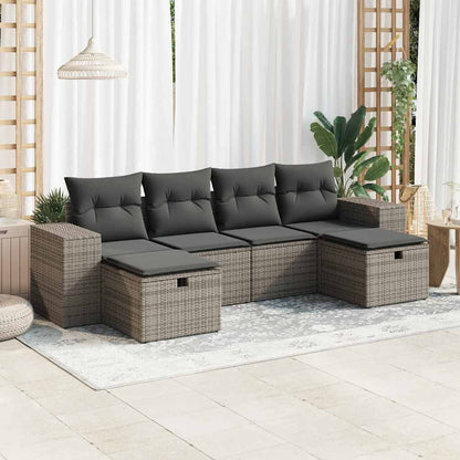 Sofasæt Til Haven 6 Dele Med Hynder Polyrattan - Variant 3325726