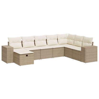 Sofasæt Til Haven 8 Dele Med Hynder Polyrattan - Billede 2