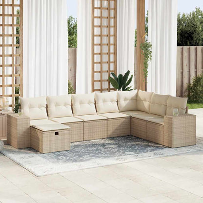Sofasæt Til Haven 8 Dele Med Hynder Polyrattan - Hovedbillede