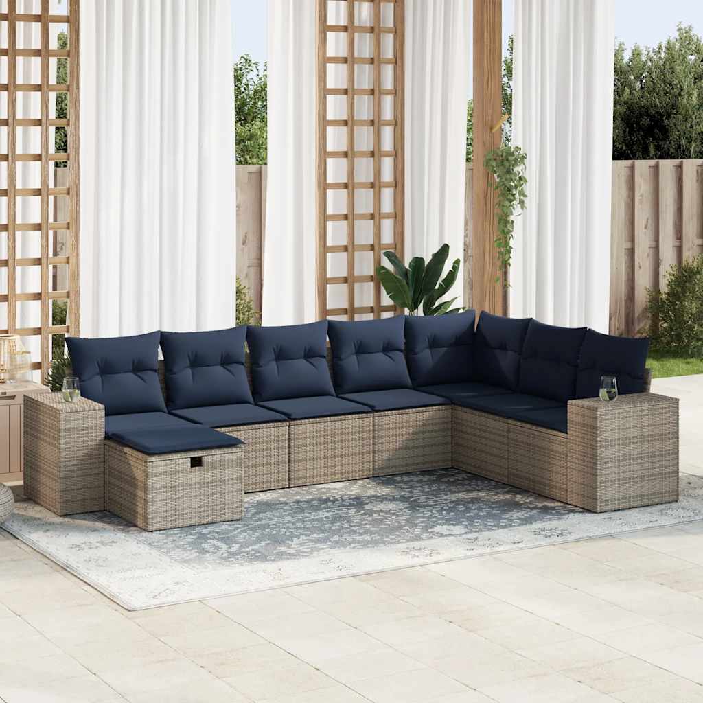 Sofasæt Til Haven 8 Dele Med Hynder Polyrattan - Hovedbillede