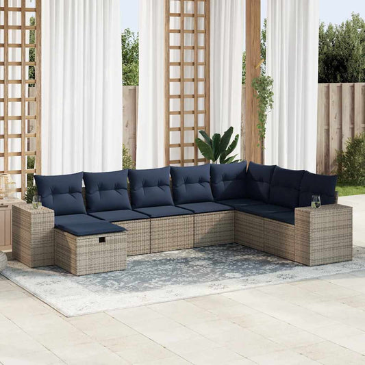 Sofasæt Til Haven 8 Dele Med Hynder Polyrattan - Hovedbillede
