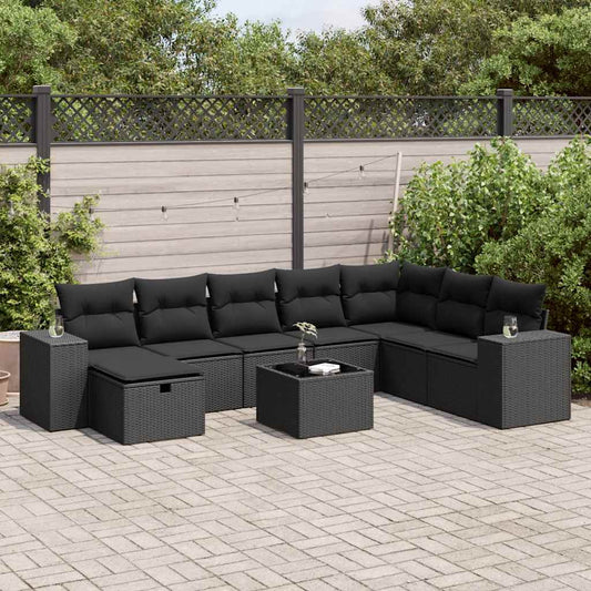 Sofasæt Til Haven 9 Dele Med Hynder Polyrattan