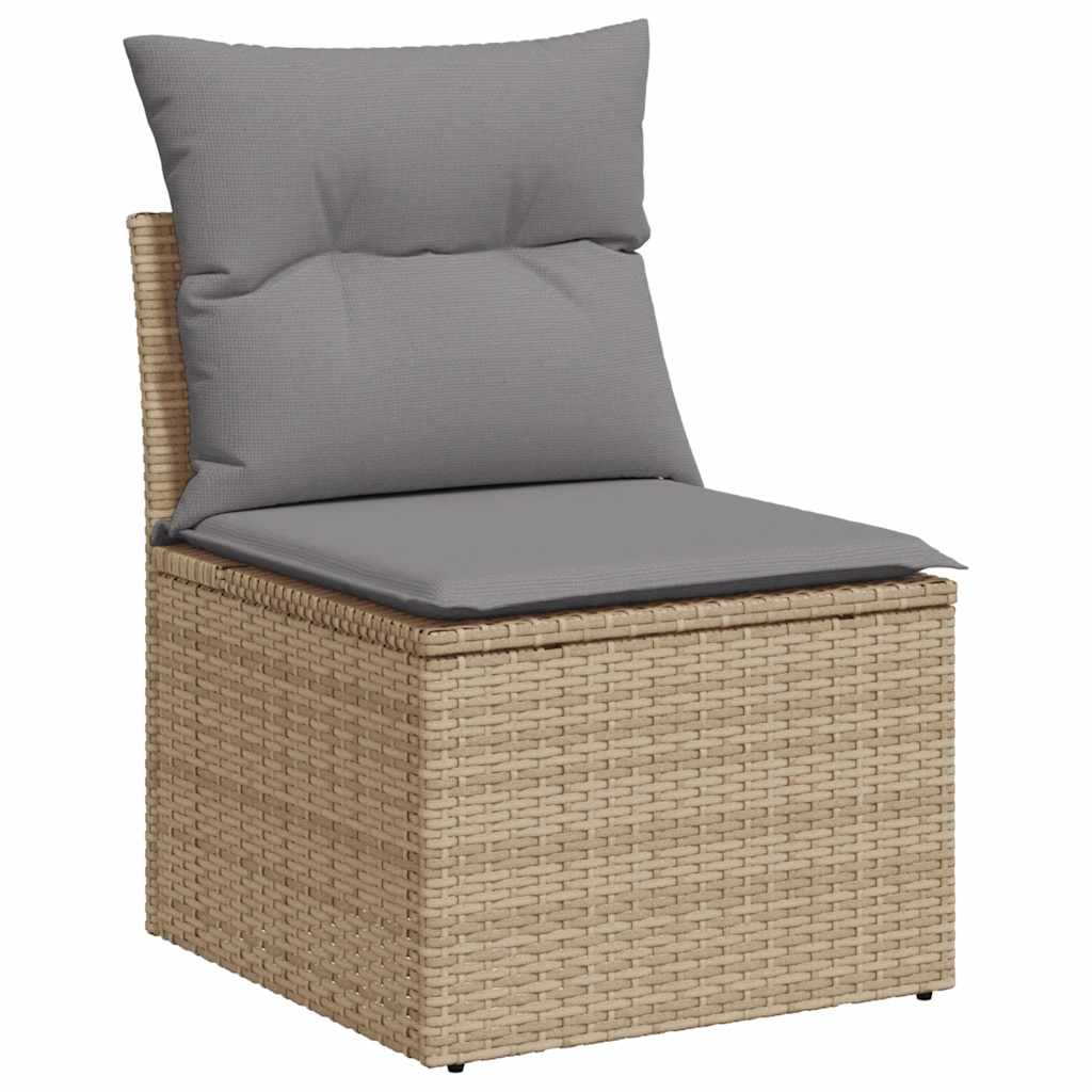 Sofasæt Til Haven 6 Dele Med Hynder Polyrattan - Billede 3