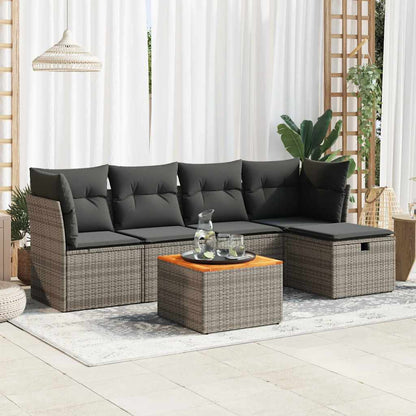 Sofasæt Til Haven 6 Dele Med Hynder Polyrattan - Variant 3325756