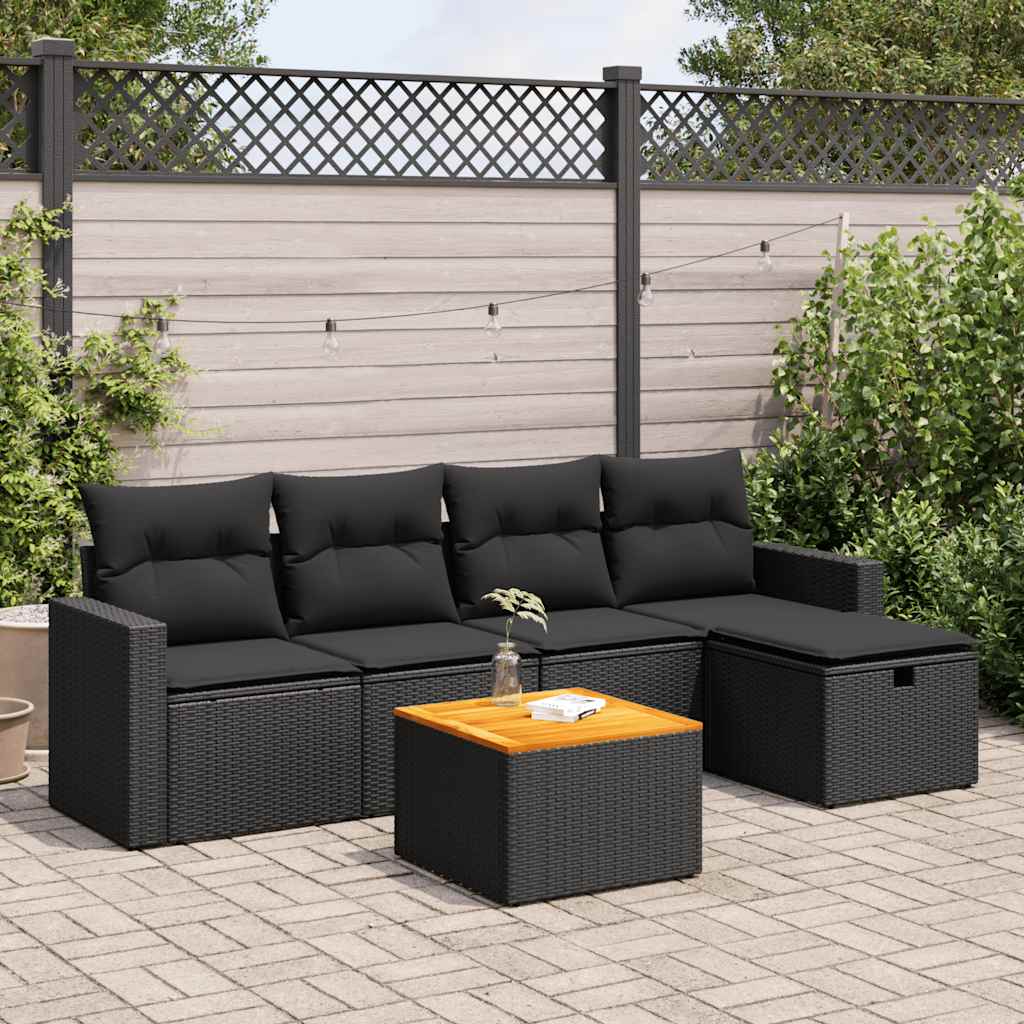 Sofasæt Til Haven 6 Dele Med Hynder Polyrattan - Variant 3325779
