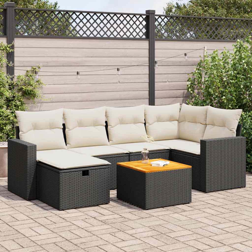 Sofasæt Til Haven 7 Dele Med Hynder Polyrattan - Variant 3325787