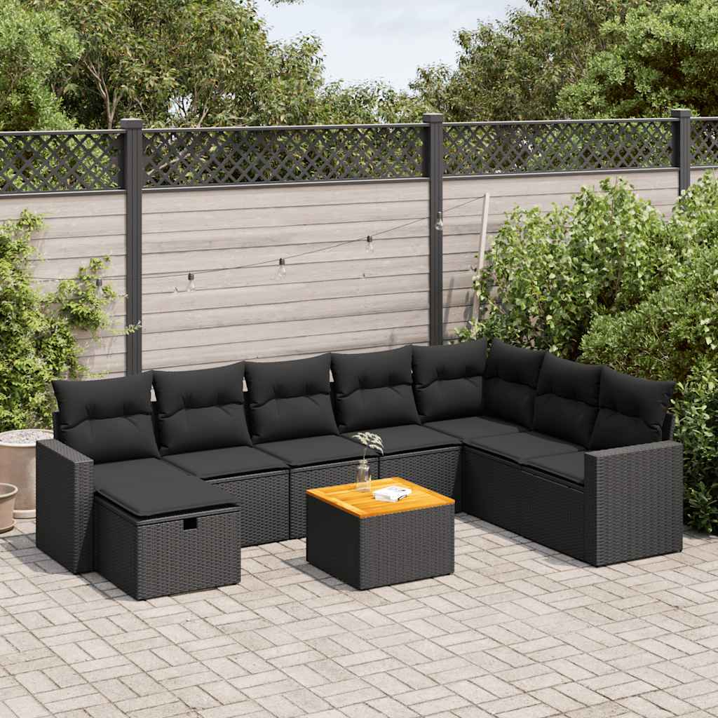 Sofasæt Til Haven 9 Dele Med Hynder Polyrattan - Variant 3325800