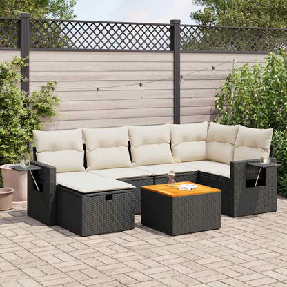 Sofasæt Til Haven 7 Dele Med Hynder Polyrattan - Variant 3325815