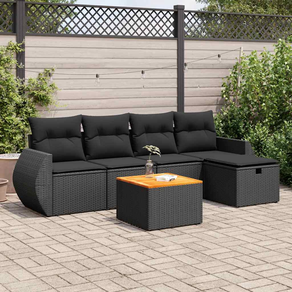 Sofasæt Til Haven 6 Dele Med Hynder Polyrattan - Variant 3325835