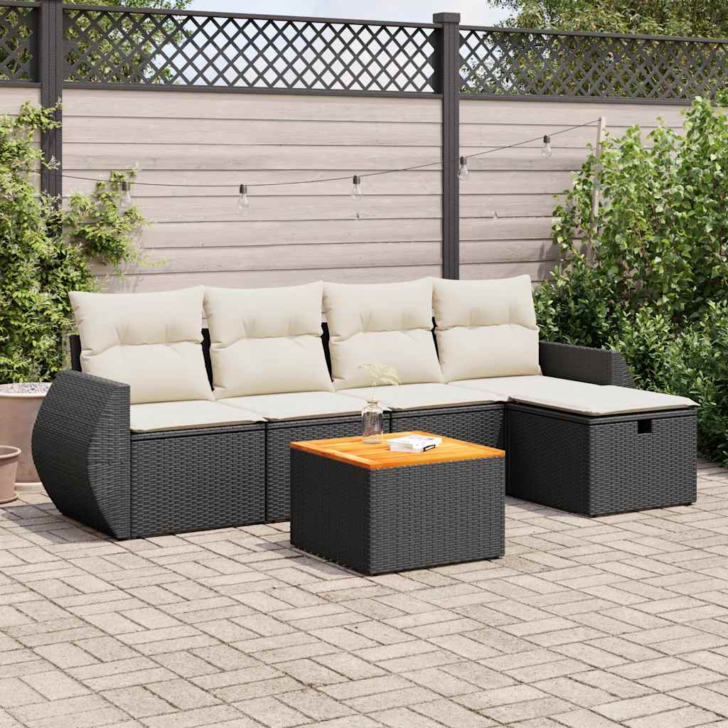 Sofasæt Til Haven 6 Dele Med Hynder Polyrattan - Variant 3325836