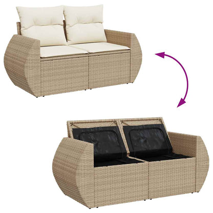 Sofasæt Til Haven 6 Dele Med Hynder Polyrattan - Billede 8