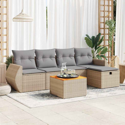 Sofasæt Til Haven 6 Dele Med Hynder Polyrattan - Variant 3325839