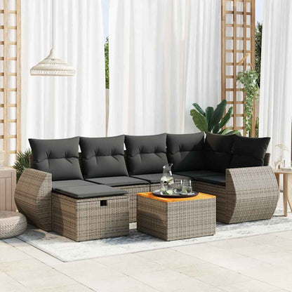 Sofasæt Til Haven 7 Dele Med Hynder Polyrattan - Variant 3325847