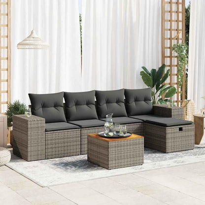 Sofasæt Til Haven 6 Dele Med Hynder Polyrattan - Variant 3325868