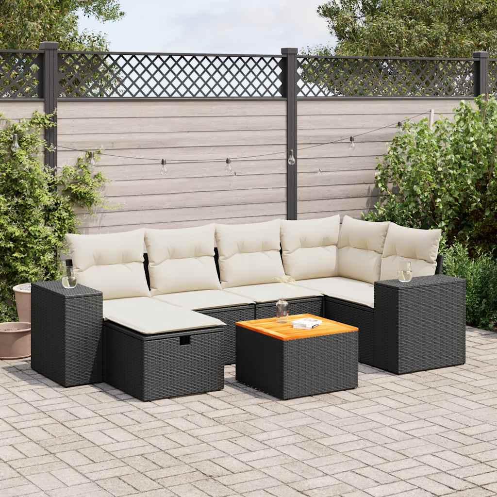 Sofasæt Til Haven 7 Dele Med Hynder Polyrattan - Variant 3325871