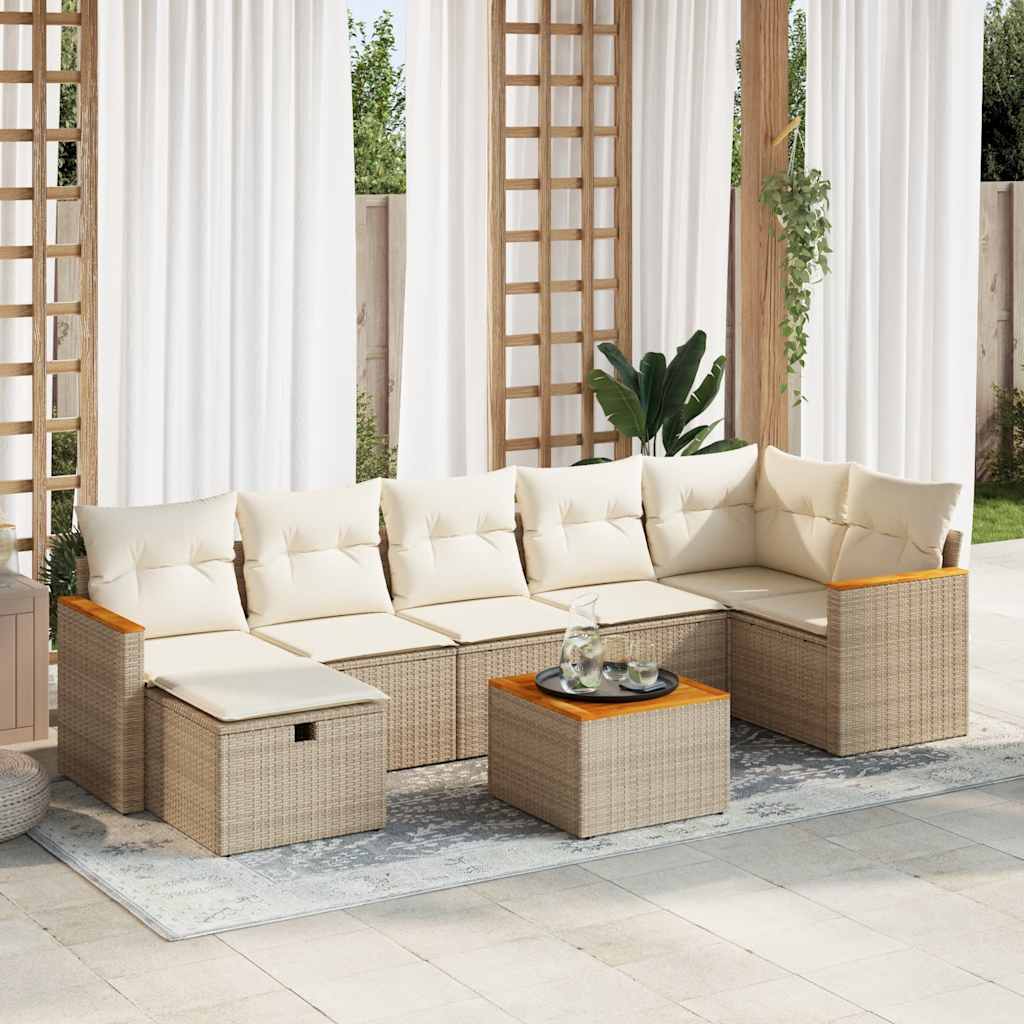 Sofasæt Til Haven 8 Dele Med Hynder Polyrattan - Hovedbillede