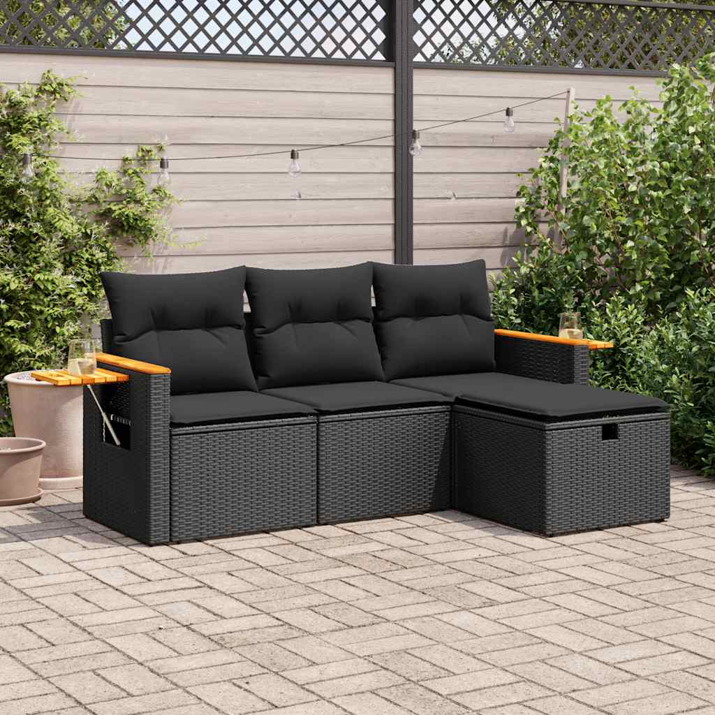 Sofasæt Til Haven 4 Dele Med Hynder Polyrattan - Variant 3325947