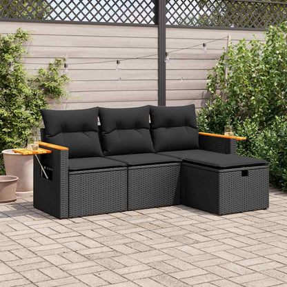 Sofasæt Til Haven 4 Dele Med Hynder Polyrattan - Variant 3325947
