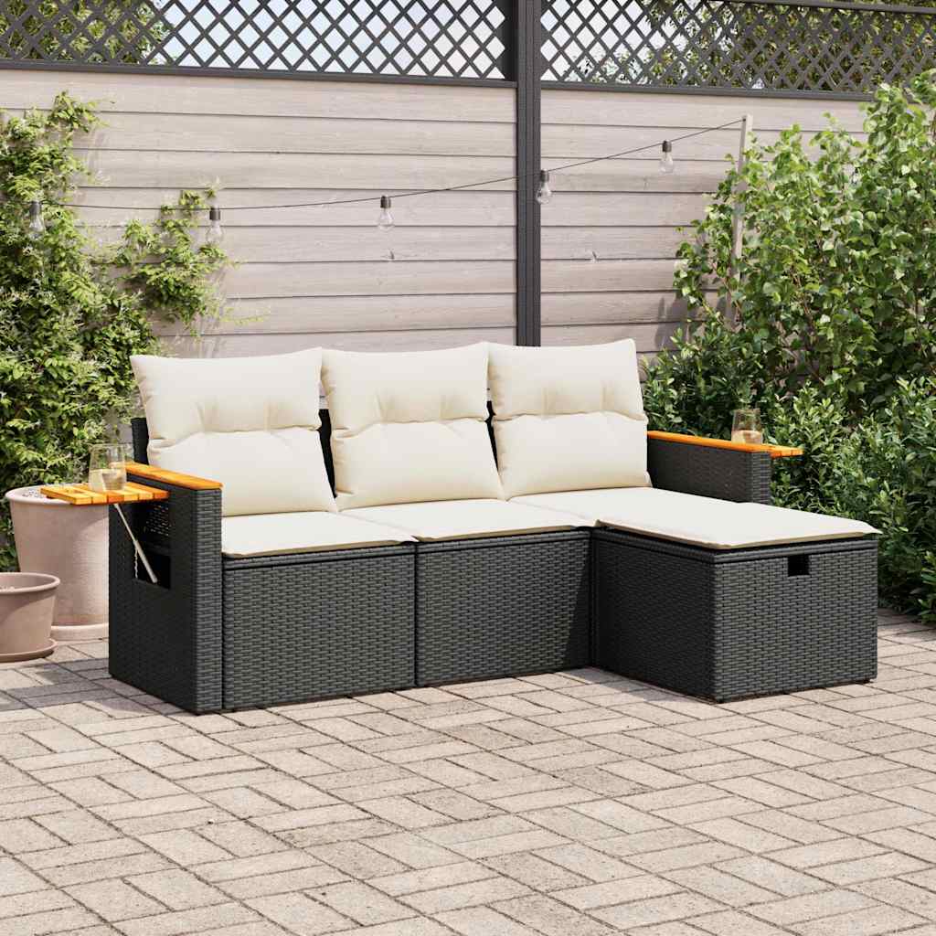 Sofasæt Til Haven 4 Dele Med Hynder Polyrattan - Variant 3325948