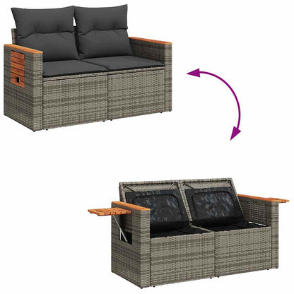Sofasæt 5 Dele Med Hynder Polyrattan - Billede 6