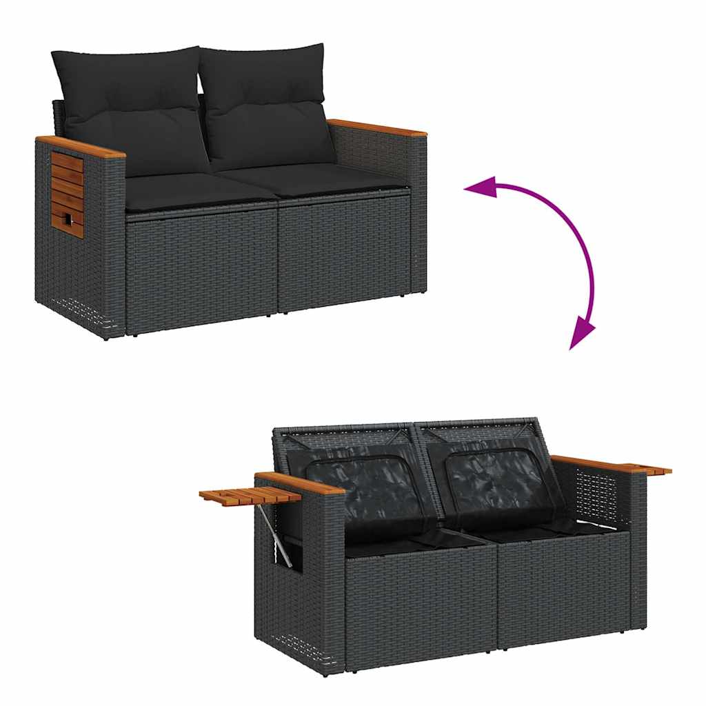 Sofasæt Til Haven 6 Dele Med Hynder Polyrattan - Billede 7