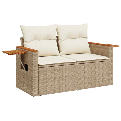 Sofasæt Til Haven 6 Dele Med Hynder Polyrattan - Billede 4
