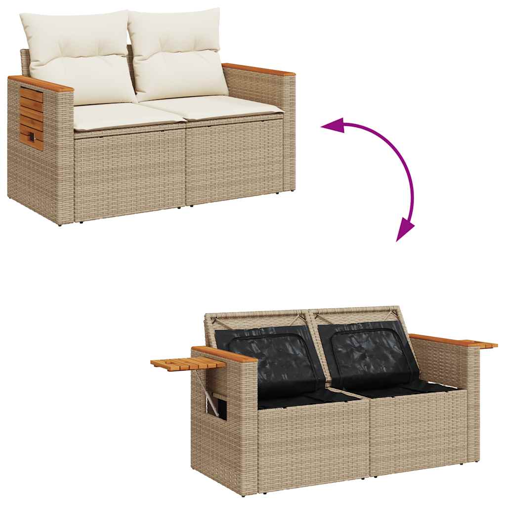 Sofasæt Til Haven 6 Dele Med Hynder Polyrattan - Billede 7