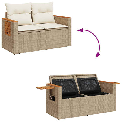 Sofasæt Til Haven 6 Dele Med Hynder Polyrattan - Billede 7