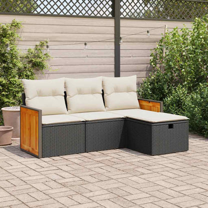 Sofasæt Til Haven 4 Dele Med Hynder Polyrattan - Variant 3326004