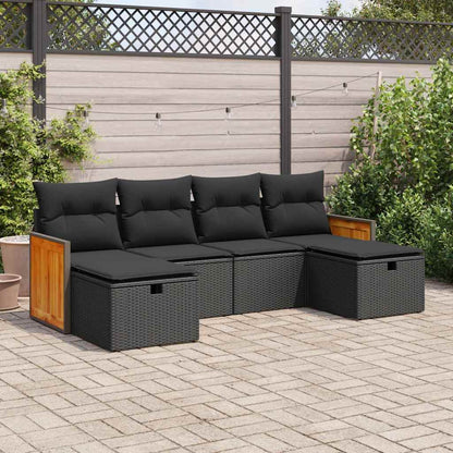 Sofasæt Til Haven 6 Dele Med Hynder Polyrattan - Variant 3326052