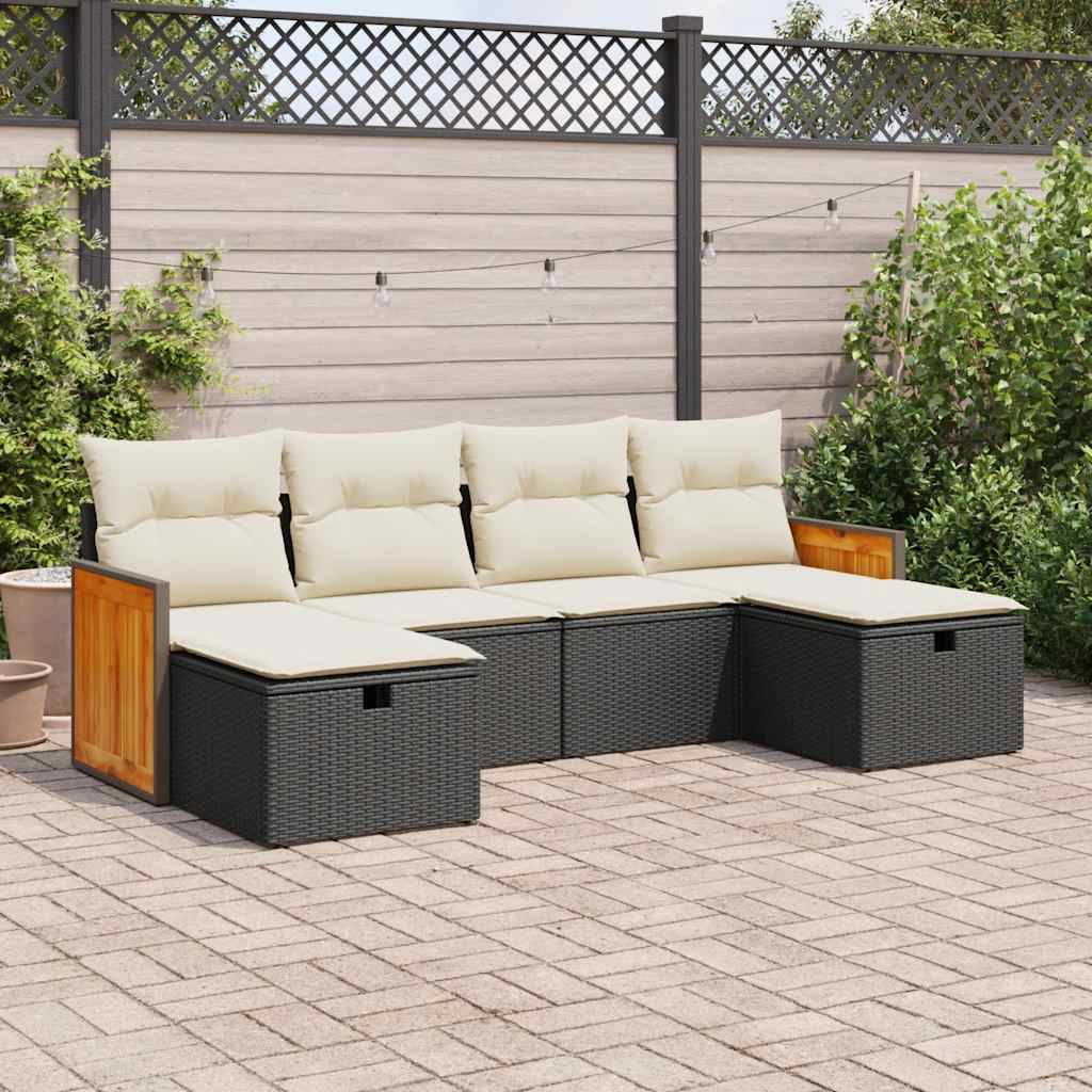 Sofasæt Til Haven 6 Dele Med Hynder Polyrattan - Variant 3326053