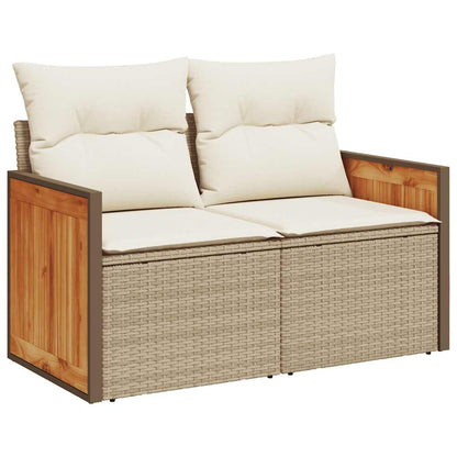 Sofasæt Til Haven 6 Dele Med Hynder Polyrattan - Billede 4