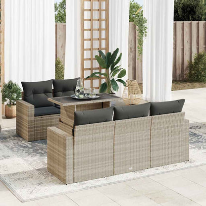 Sofasæt Til Haven 6 Dele Med Hynder Polyrattan - Variant 3326253